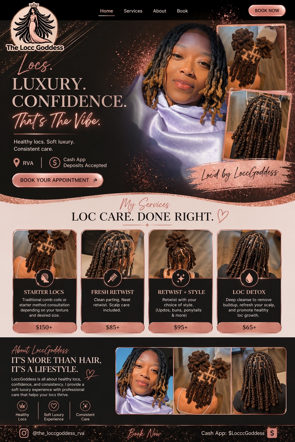 Starter locs by LoccGoddess